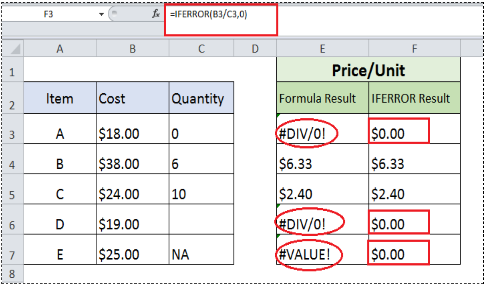 Rumus Excel Iferror Microsoft