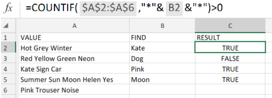 How To Determine If Range Contains Specific Text In Excel