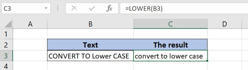 How to use the Excel LOWER function - Excelchat