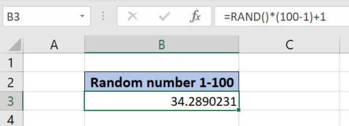 How to use the Excel RAND function