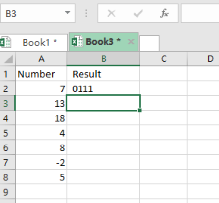 find enter key in excel