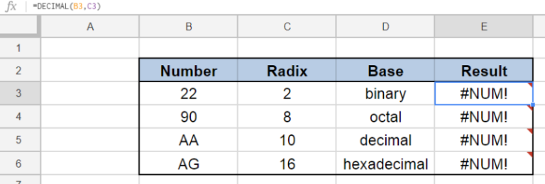 How to use the Excel DECIMAL function - Excelchat