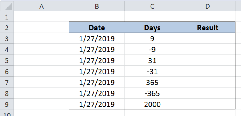 Excel Formula Add Days To Date