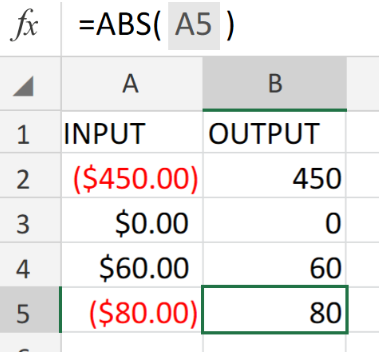 Calculating with negative numbers