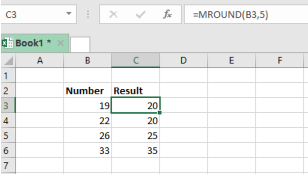 Excel formula: Round to nearest 1000