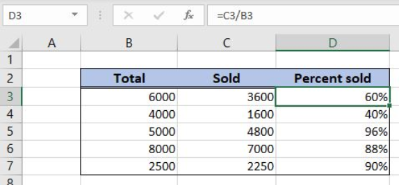 percentage formula