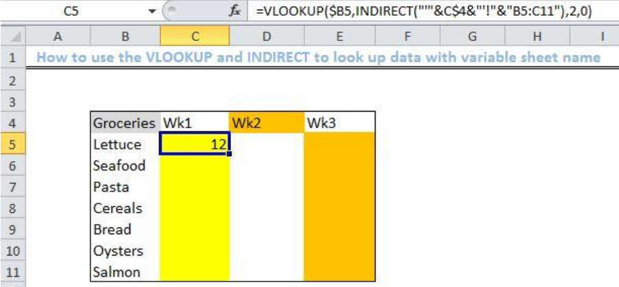 How To Lookup With Variable Sheet Name Excelchat