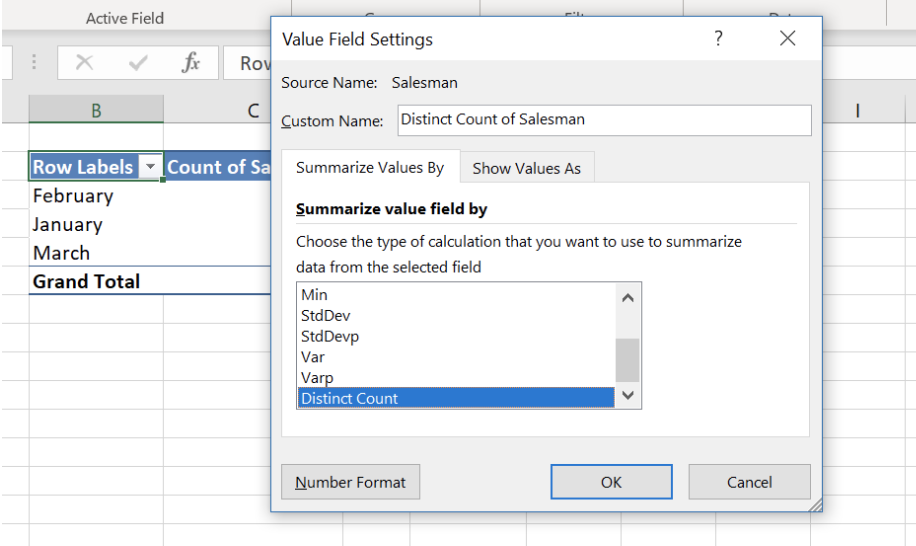 excel for mac pivot table default settings