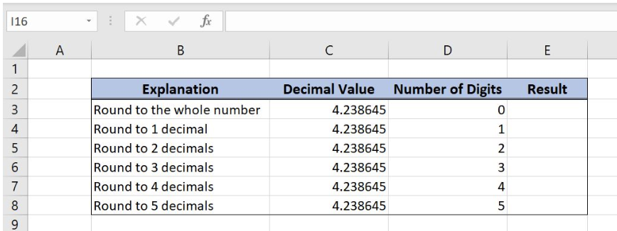 Round off a calculator value to 1 and 2 decimal places
