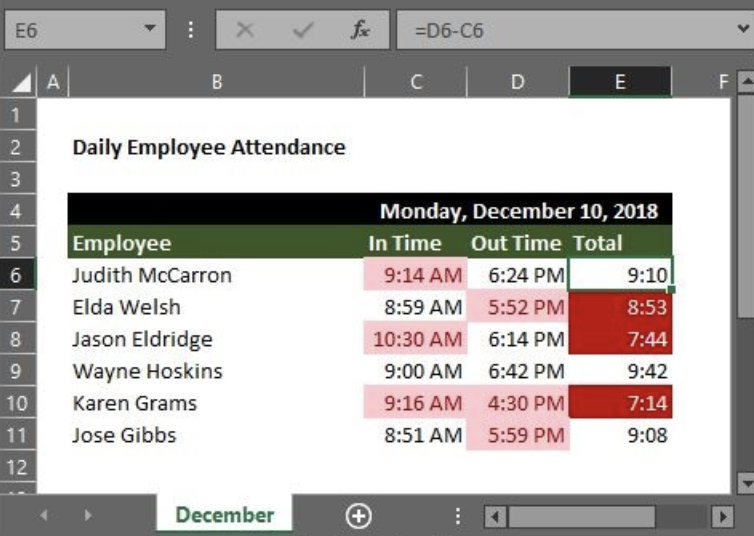 Using Conditional Formatting Times in Excel Excelchat