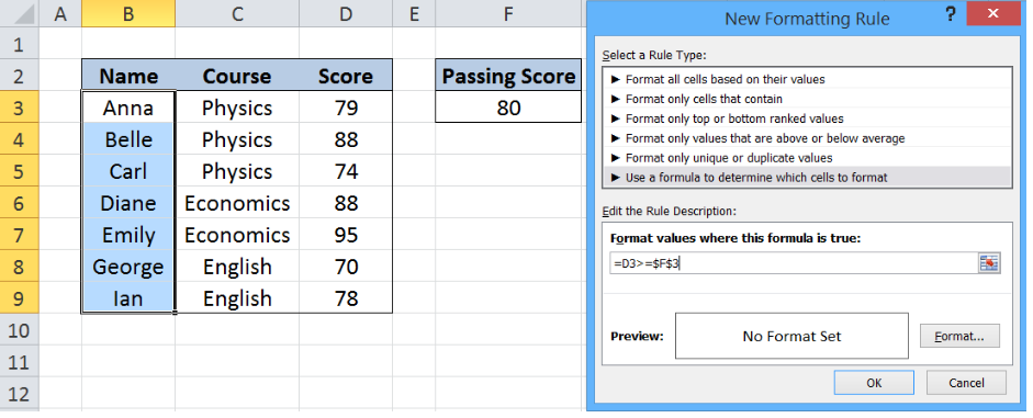 Using Conditional Formatting In Excel Based On Another Cell39s Value