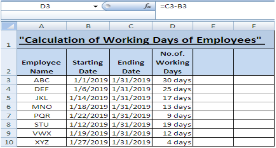 durations between dates