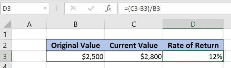 Discover How to Find the Rate of Return in Excel | Excelchat