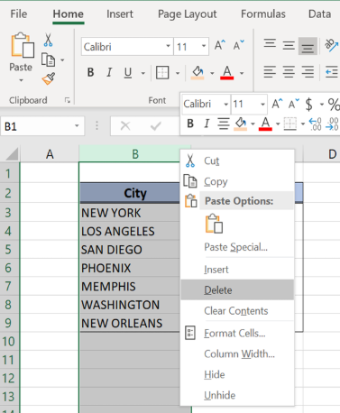 How to Delete Columns and Rows in Google Sheets and Excel