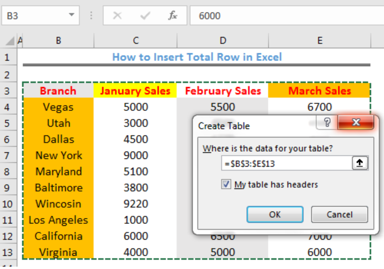 How to Insert Total Row in Excel Excelchat