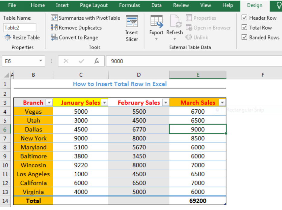 How To Add The Total Row In Excel Outlet | www.cukrovanie.sk