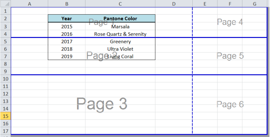 excel for mac 2011 cant remove page break lines