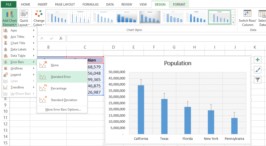 How To Add Error Bars In Excel Ms Excel Tutorials