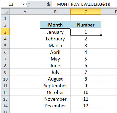 Convert Month Name To Number In Excel Excelchat