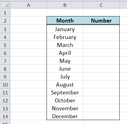 Convert Month Name To Number In Excel Ms Excel Tutorials