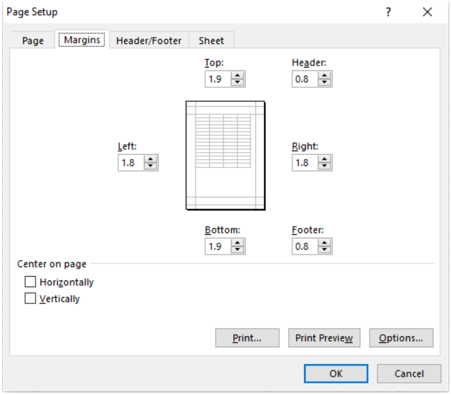 Algunproblemita Center Worksheet Horizontally In Excel