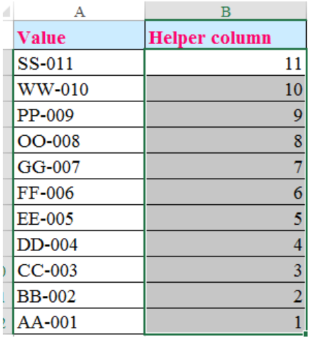 flip columns and rows on excel for mac