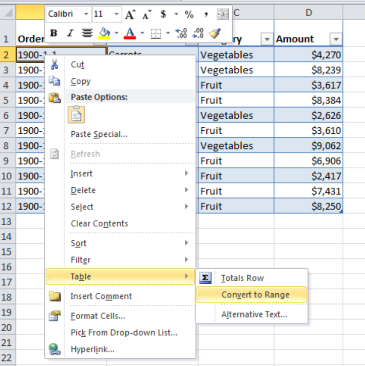 how do i remove table formatting in word