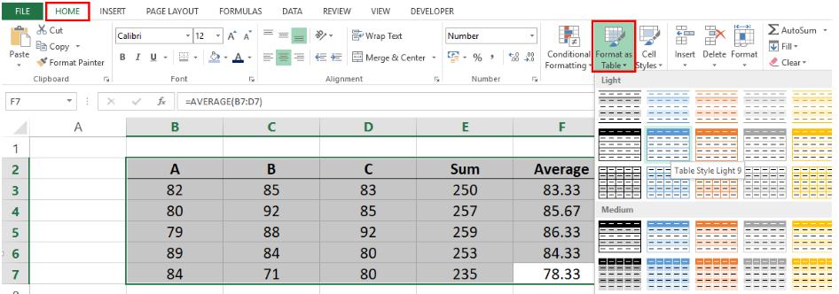 how-to-format-a-range-as-a-table-with-headers-in-excel-2016-fyvast