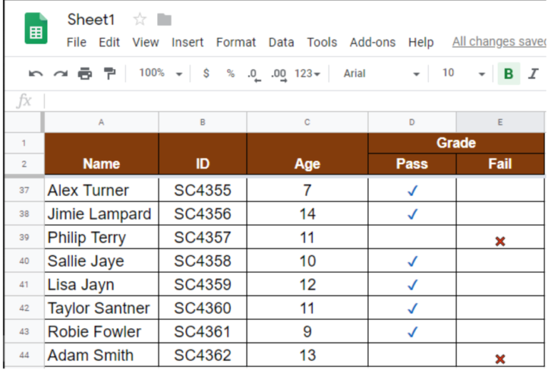How to Repeat Header Row when Scrolling in Google Sheets and Excel