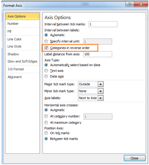 microsoft excel for mac flip x and y axis