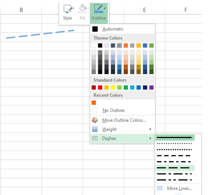 How to draw a line in Excel Excelchat Excelchat