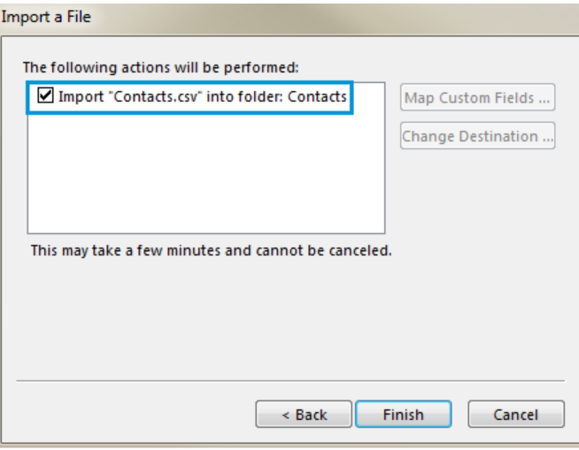 import contacts to outlook from excel