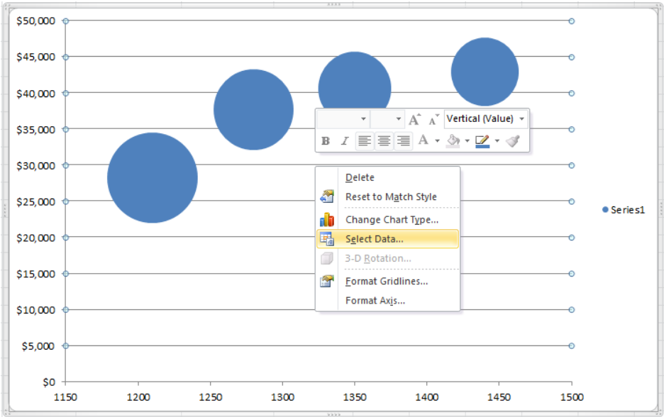 Bubble Chart On Excel