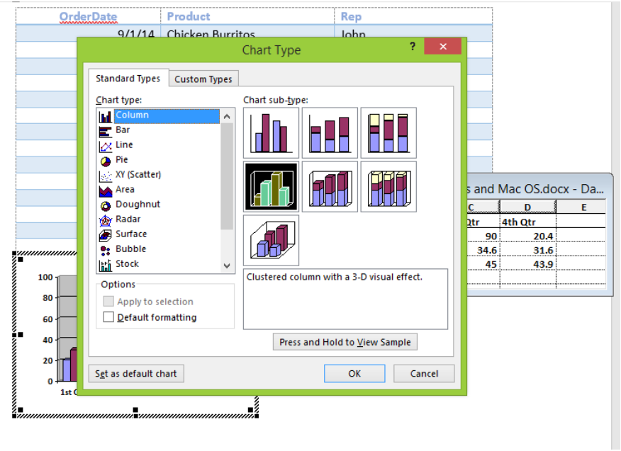 make a quick graph in excel for mac