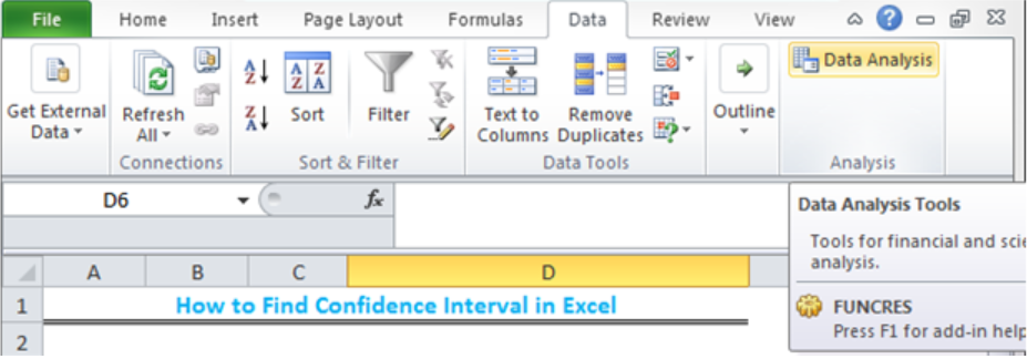 add in for confidence interval excel on mac