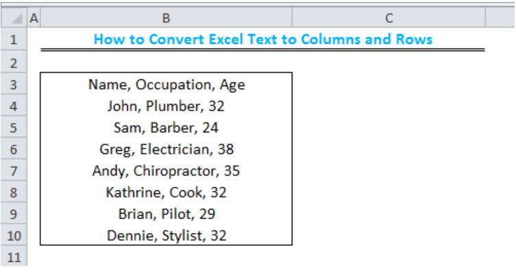 kutools excel convert column to row