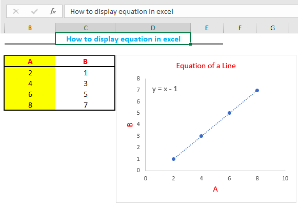 How To Get Equation From Graph In Excel