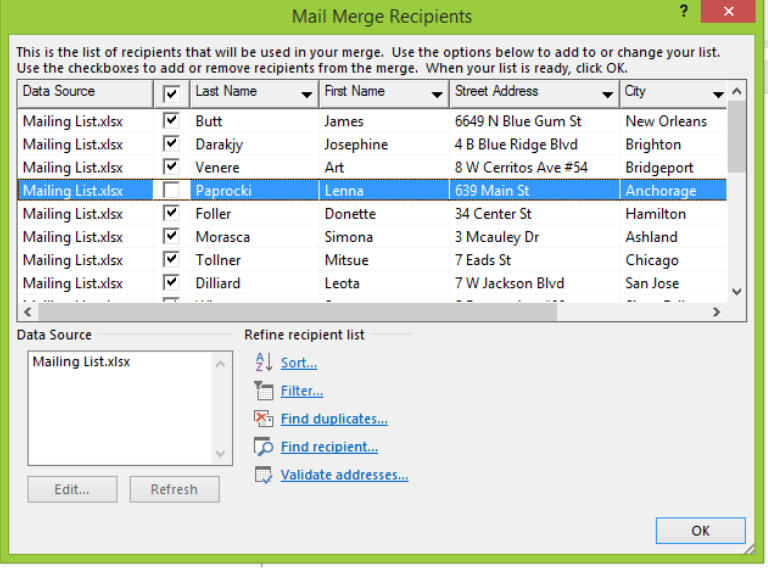 how to print address labels from excel