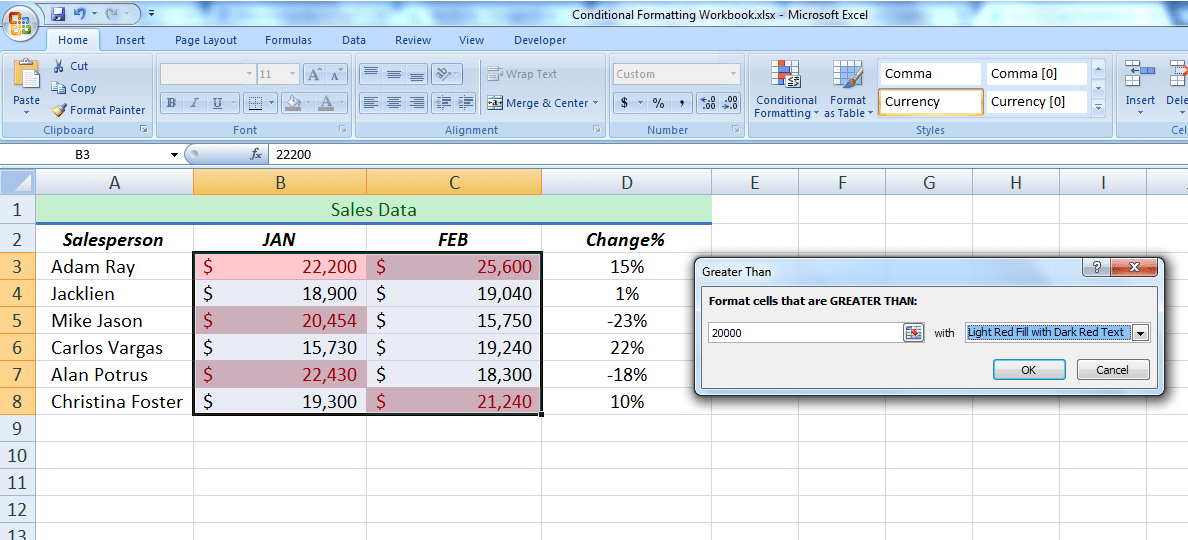 How to Use Conditional Formatting in Excel