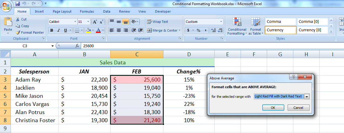 How to Use Conditional Formatting in Excel