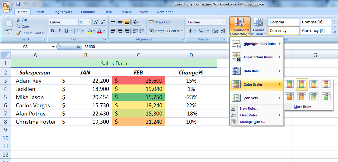 How to Use Conditional Formatting in Excel